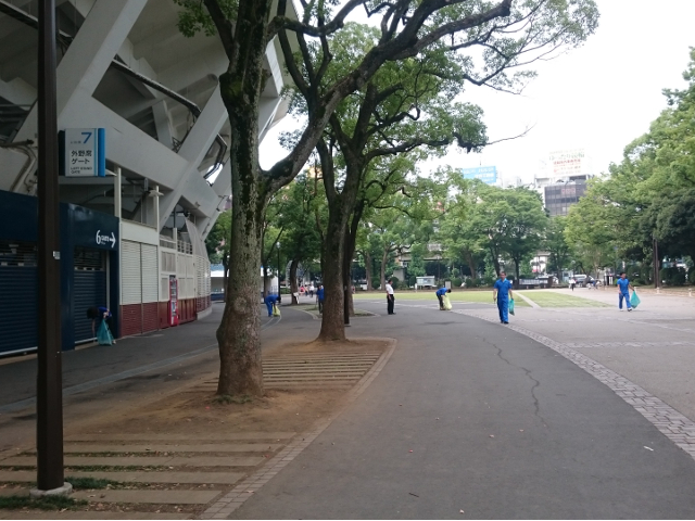 清掃活動　横浜スタジアム　2015年7月29日