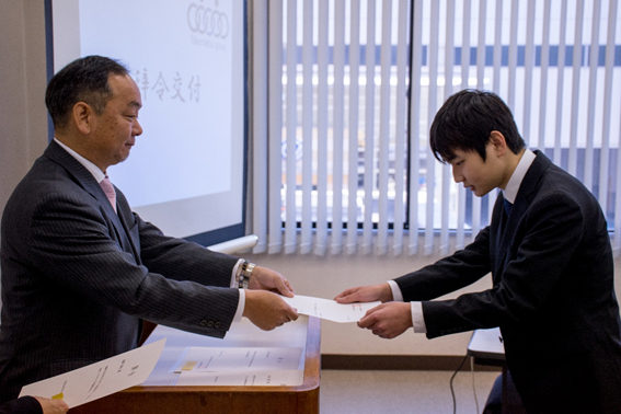 武松商事　入社式