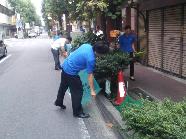 清掃活動　住吉町　2015年9月2日