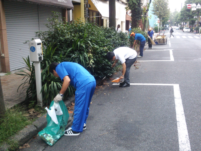 清掃活動　住吉町　2015年9月2日