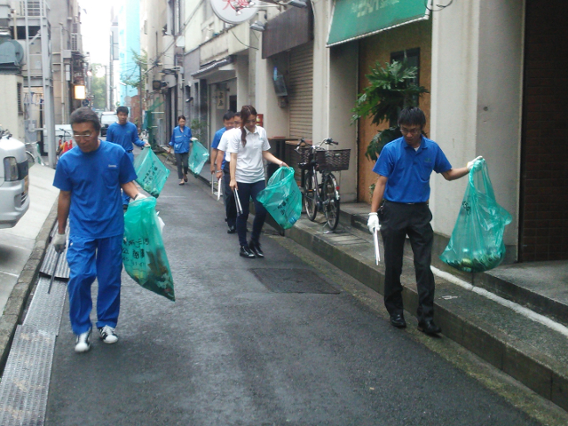 清掃活動　住吉町　2015年9月2日