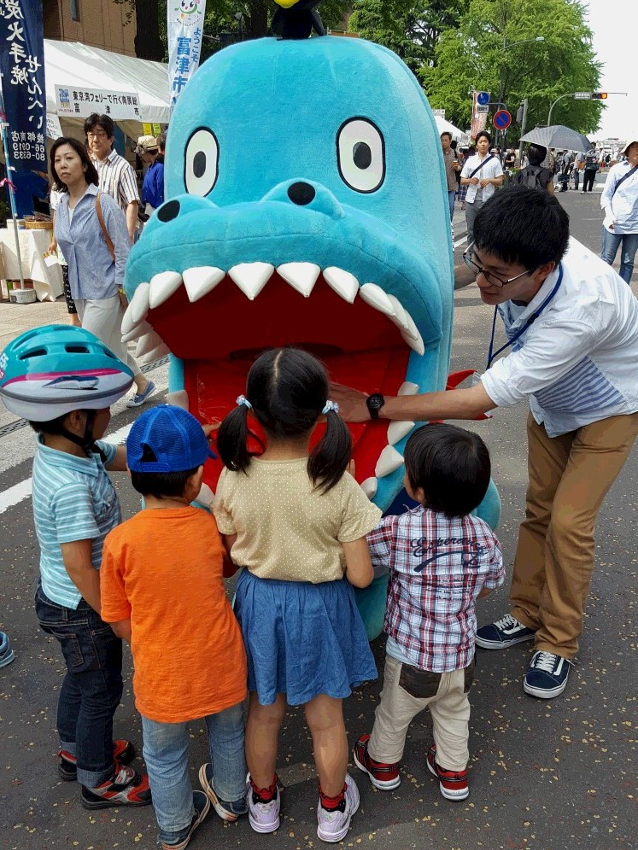 横浜セントラルタウンフェスティバル　ごみ箱　カート　廃棄物処理