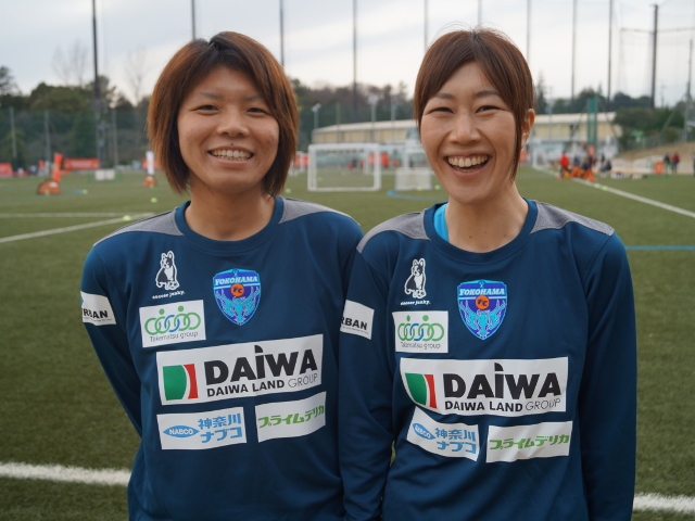 横浜FCシーガルズ　吉田瑞希選手　今井さゆり選手